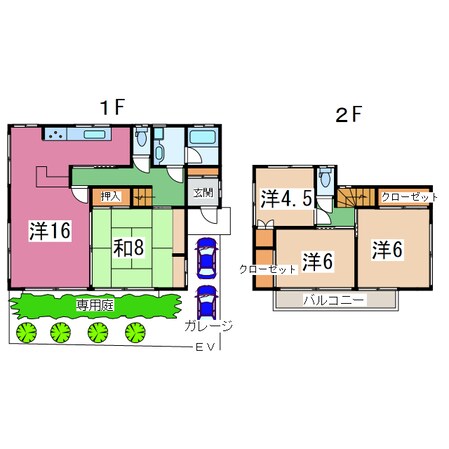 姉ケ崎駅 徒歩27分 1-2階の物件間取画像